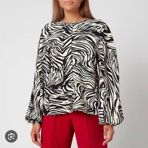 Stine Goya Dianne Blouse in Animal Print